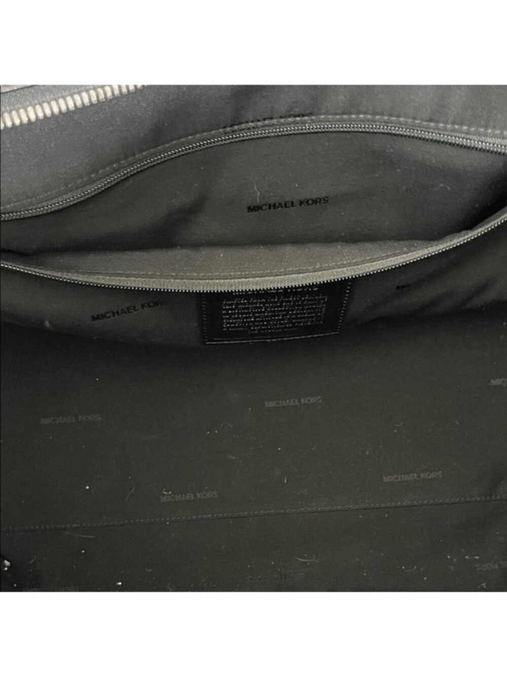 Michael Kors Mens Henry Leather Duffle Bag Weekender Travel Overnight Bag - Picture 11 of 11